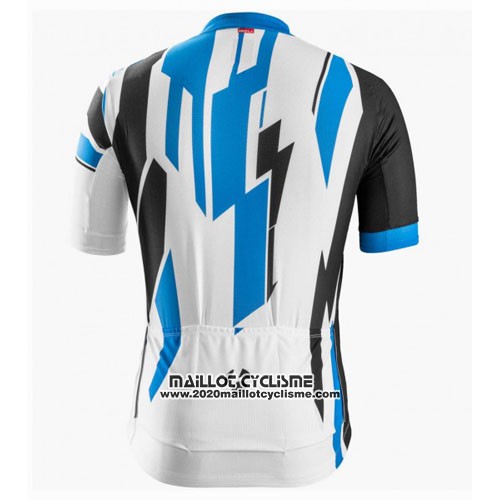 2016 Maillot Ciclismo Trek Bontrager Bleu et Blanc Manches Courtes et Cuissard